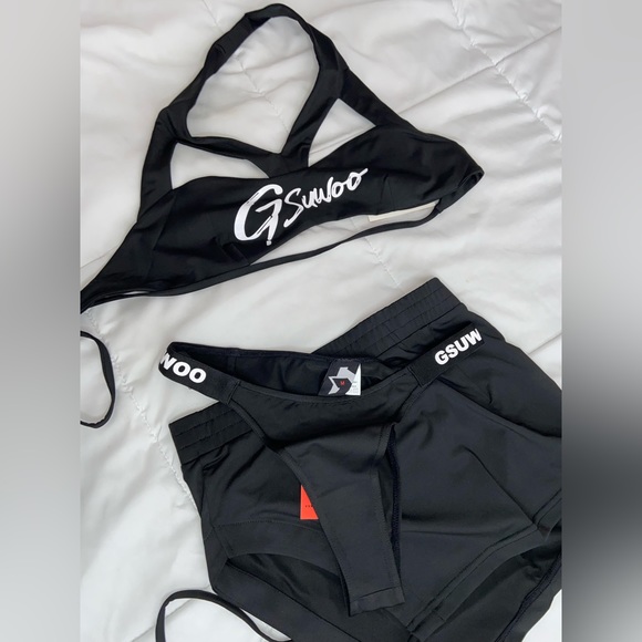 Black Bikini Skirt Set Gsuwoo - Picture 3 of 8